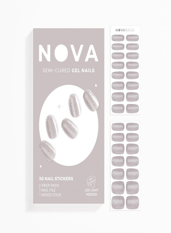 Nova Nails Semi Cured Gel Nail Strips (Chinchilla) - Image 1